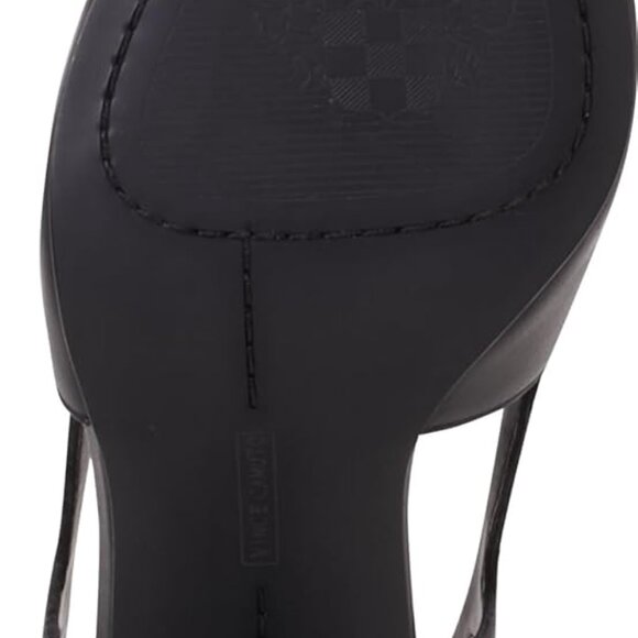 Women's Sindree Pump Black Nappa Leather Block Heel Slingback Size 8 - Picture 4 of 7